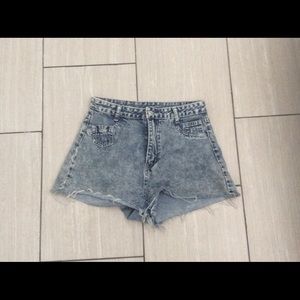 Denim jean shorts